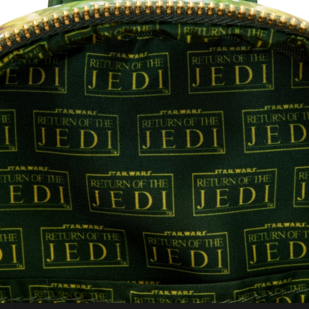 NWT Loungefly Star Wars Return Of The Jedi Scene Green Backpack - Picture 4 of 13